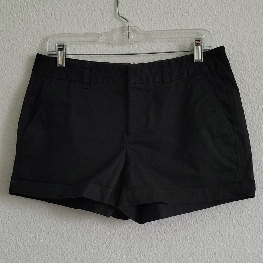 GAP Shorts Khakis City High Rise 3" Inseam Chino Mom Shorts Size 6 Black